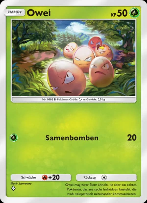 Owei card in German