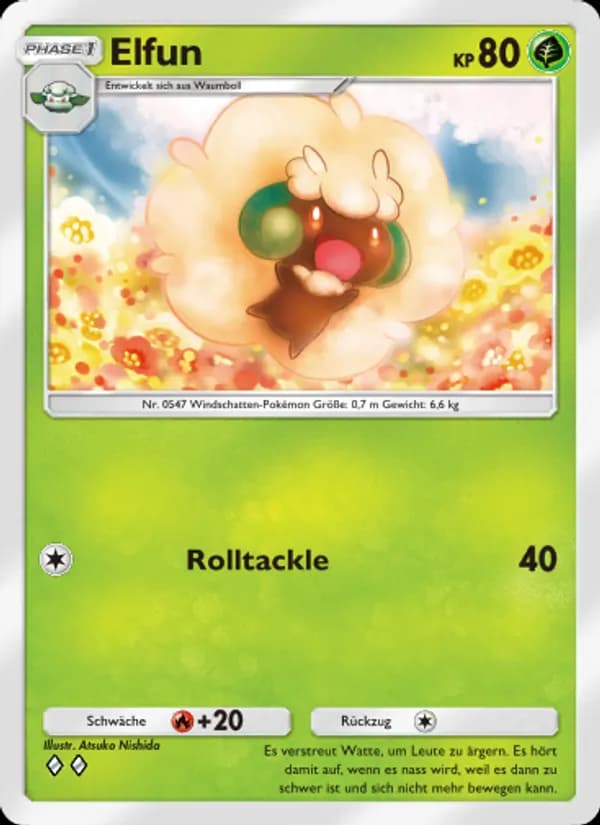 Elfun card in German