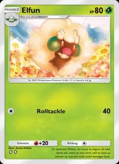 Elfun card in German