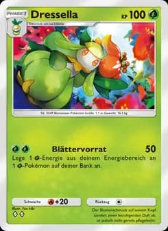 Dressella card in German
