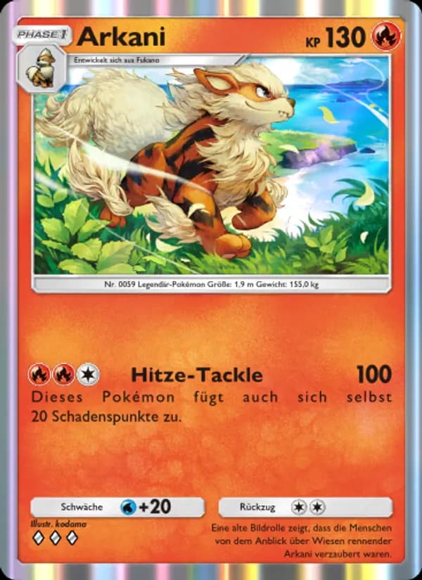 Arkani card in German