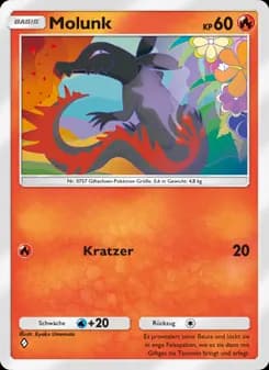 Molunk card in German