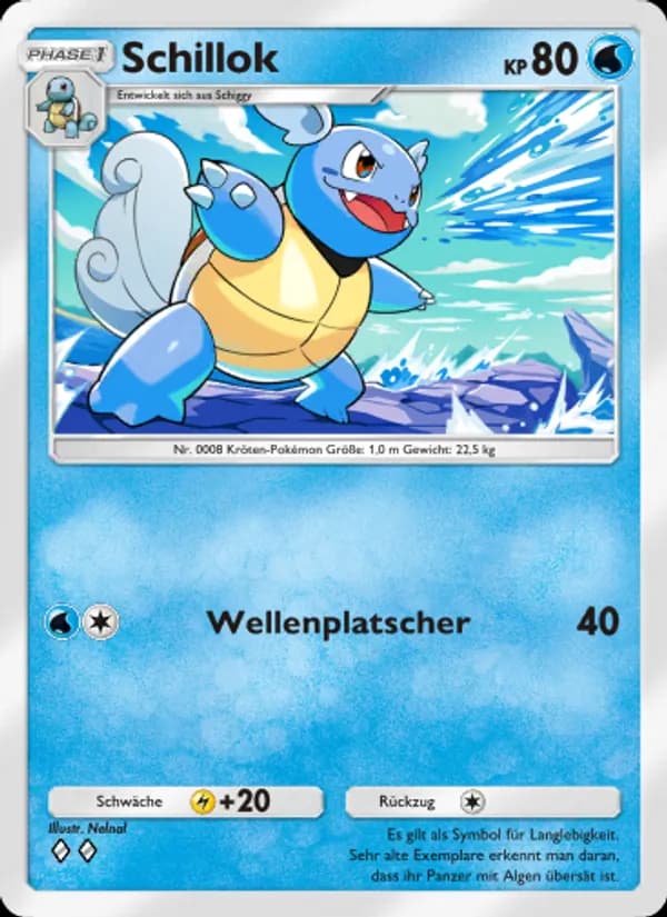 Schillok card in German