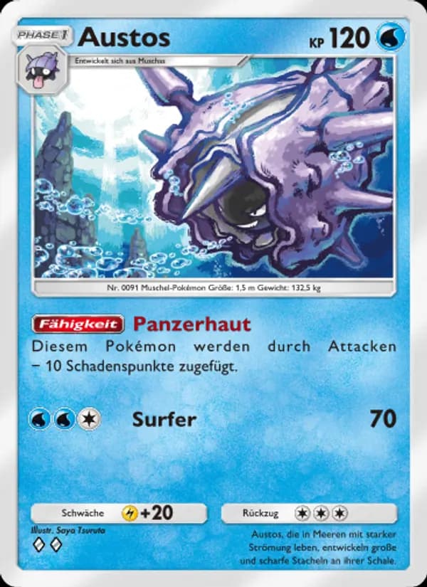 Austos card in German