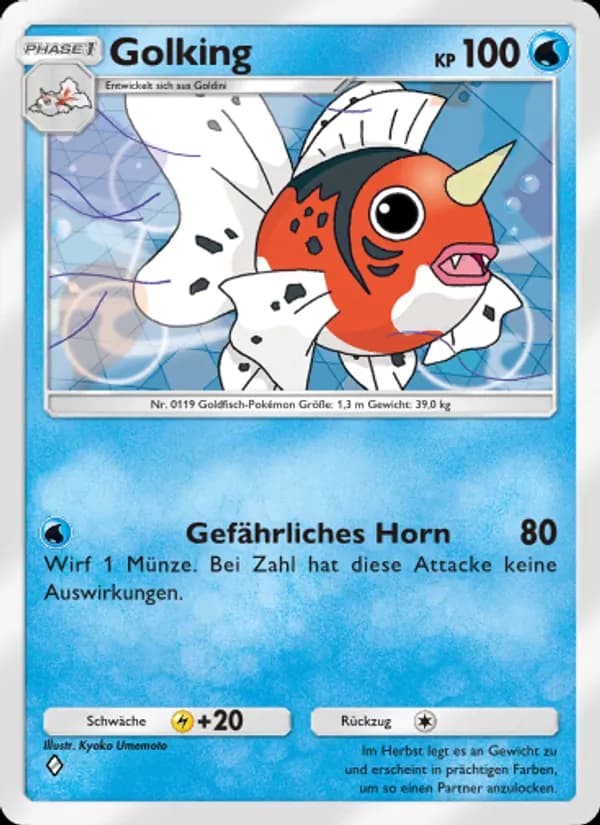 Golking card in German