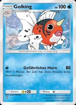 Golking card in German
