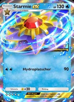 Starmie-ex card in German