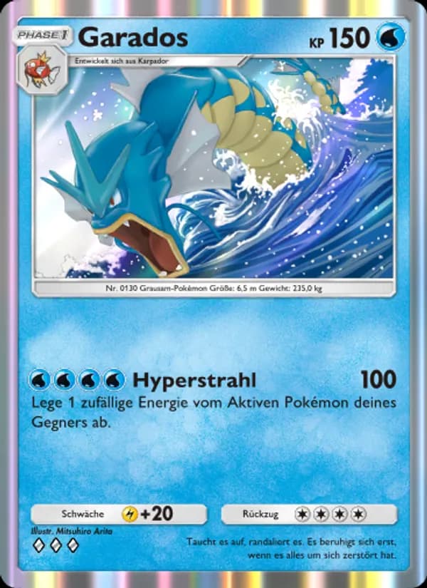 Garados card in German