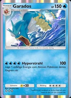 Garados card in German