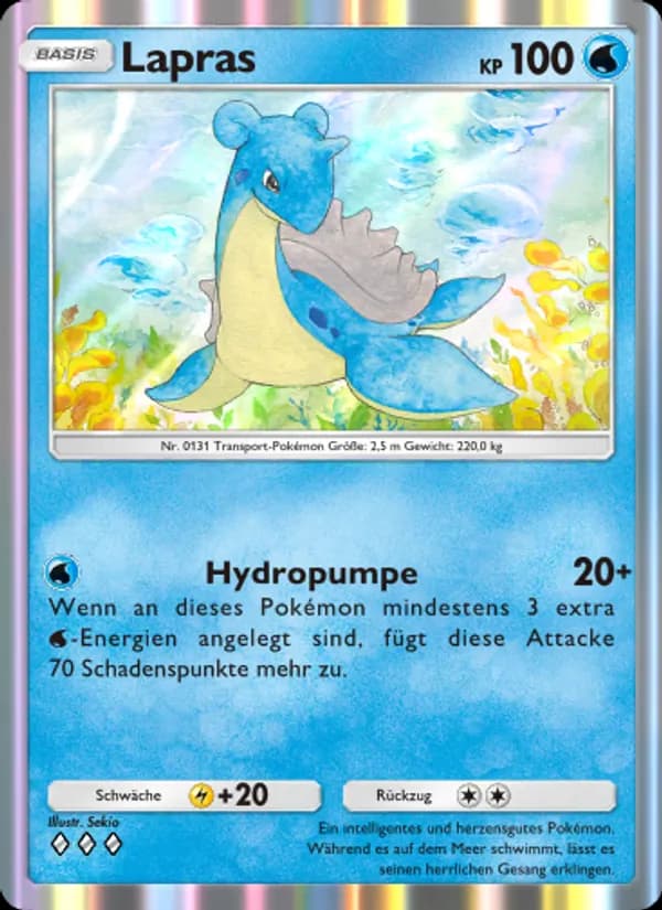 Lapras card in German