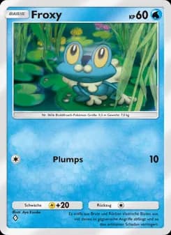 Froxy card in German