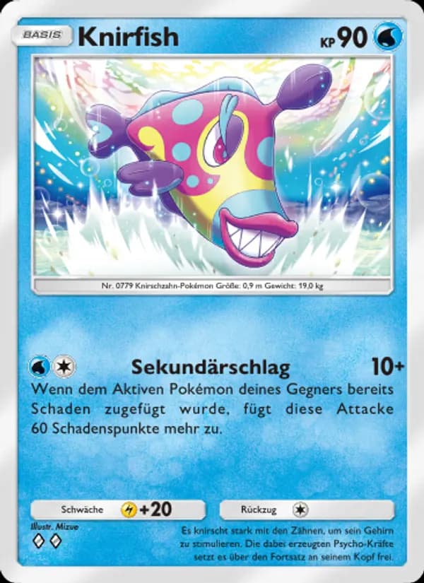 Knirfish card in German