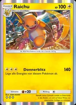 Raichu card in German