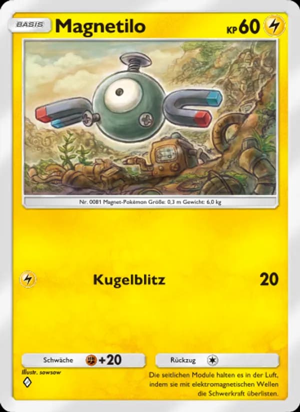 Magnetilo card in German