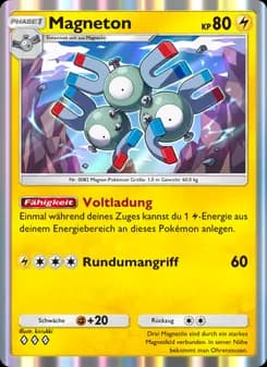 Magneton card in German