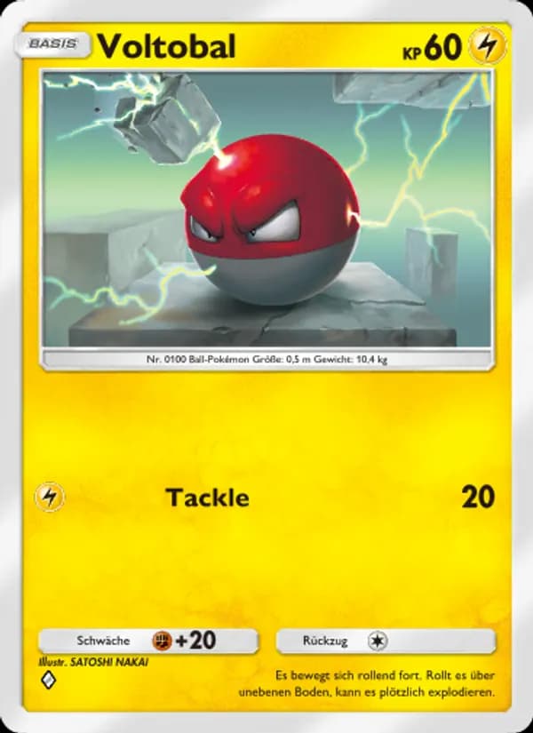 Voltobal card in German