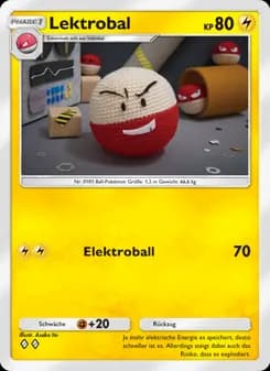 Lektrobal card in German
