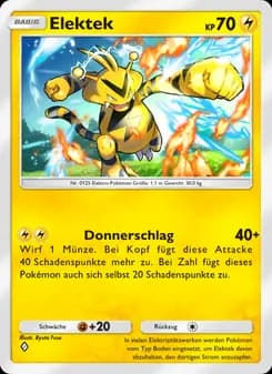 Elektek card in German