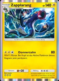 Zapplarang card in German