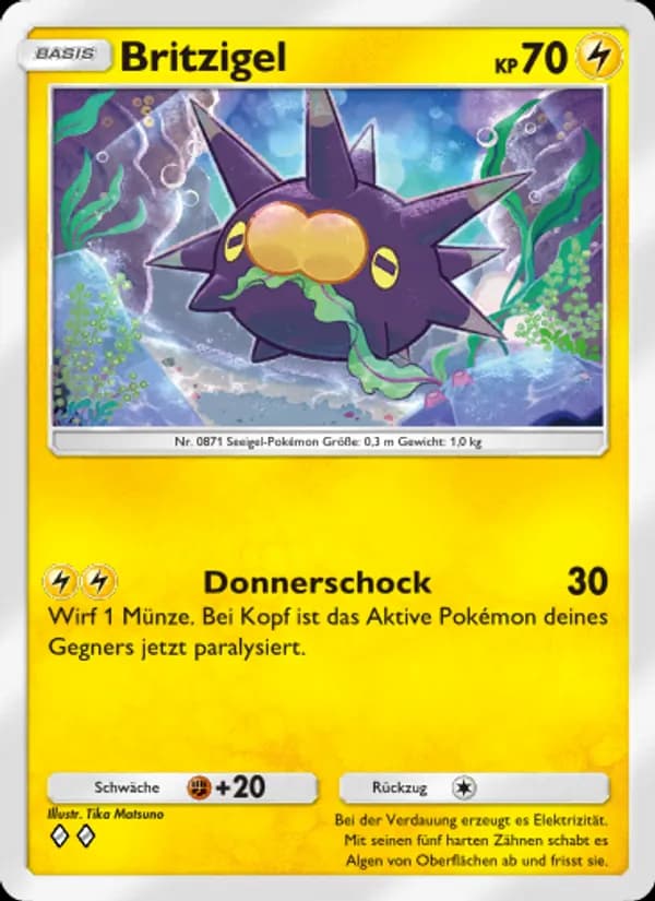 Britzigel card in German