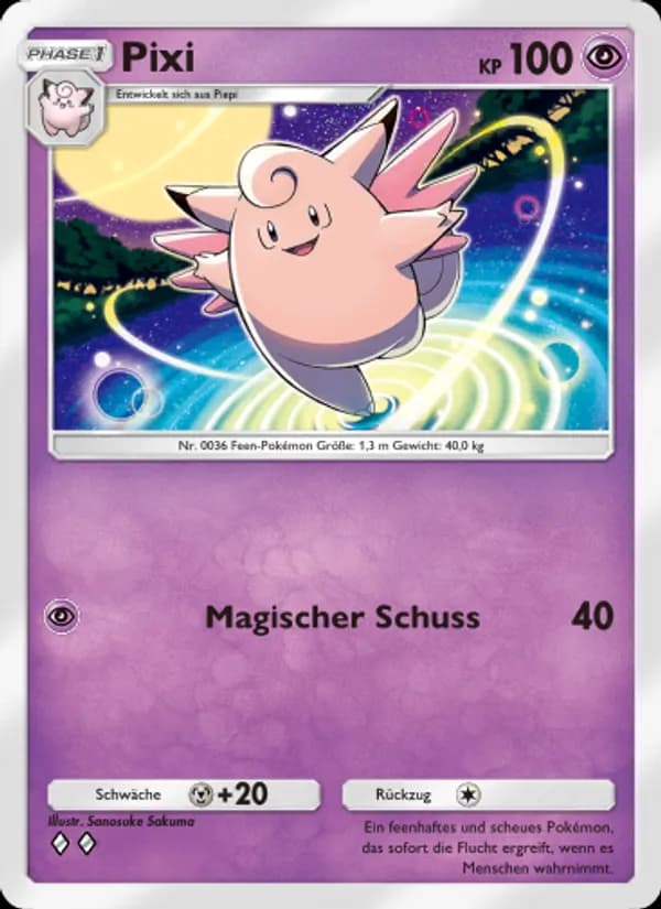 Pixi card in German