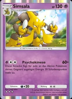 Simsala card in German