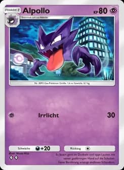 Alpollo card in German