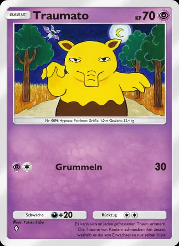 Traumato card in German