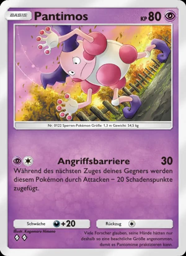 Pantimos card in German