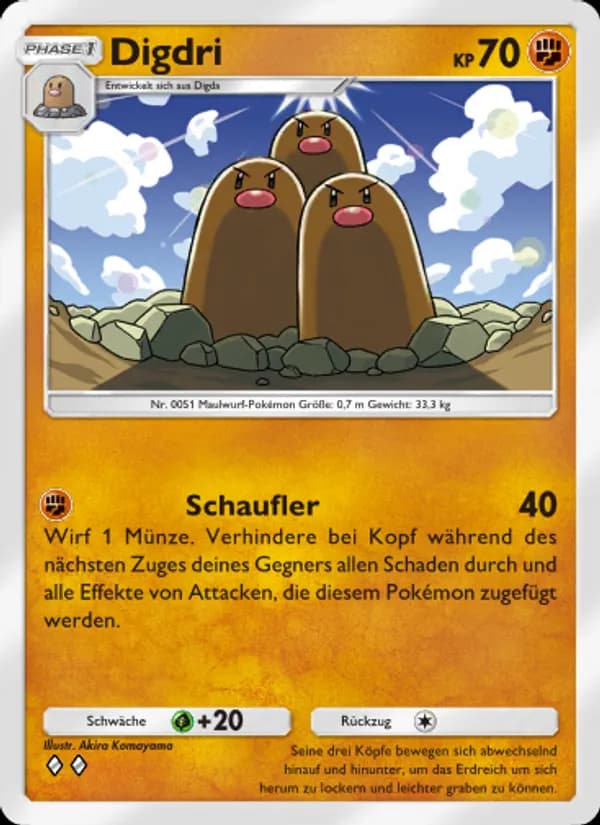 Digdri card in German