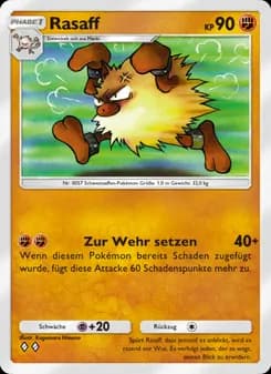 Rasaff card in German