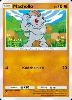 Machollo card in German