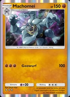 Machomei card in German