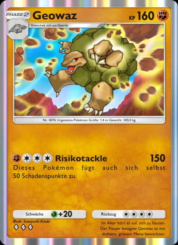Geowaz card in German