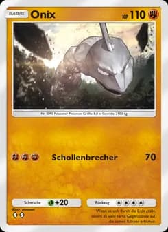 Onix card in German