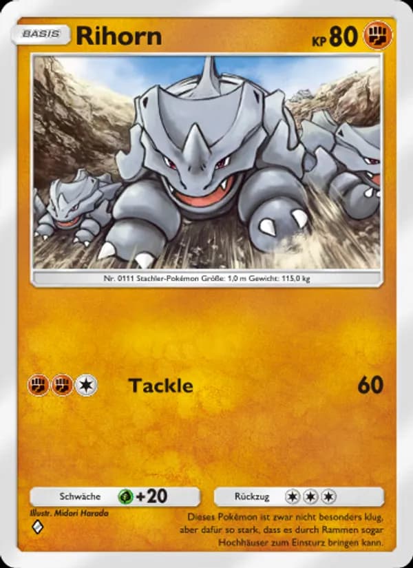 Rihorn card in German
