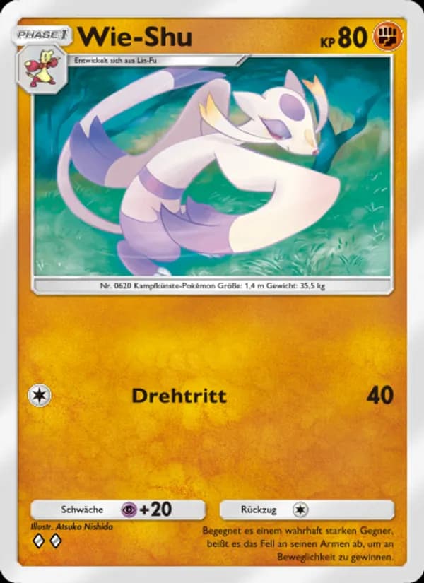 Wie-Shu card in German