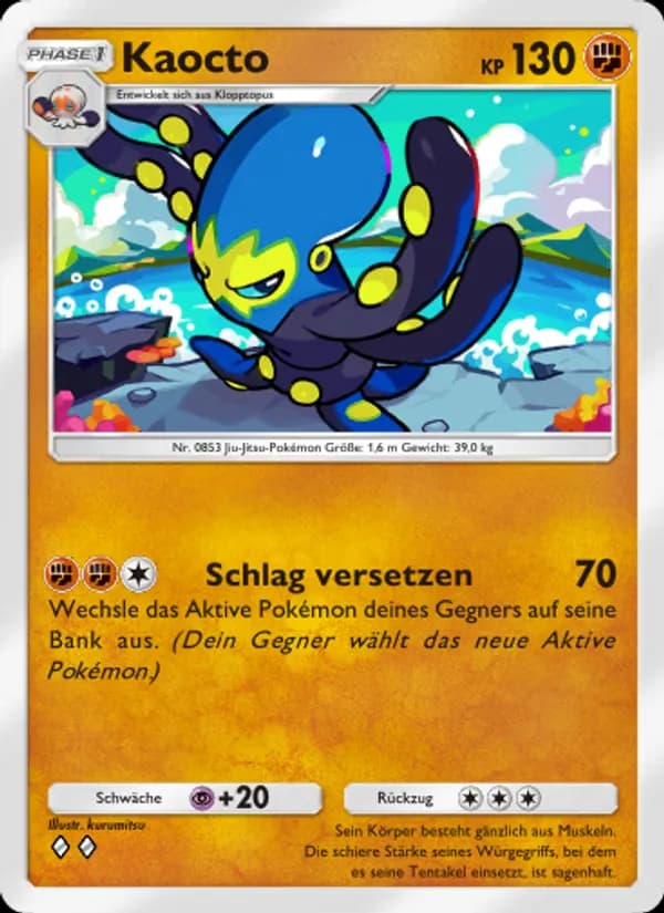 Kaocto card in German