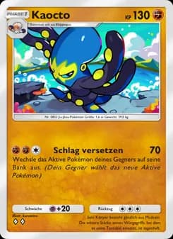 Kaocto card in German