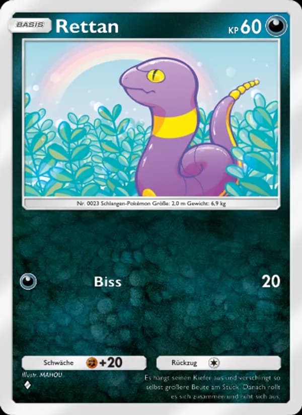 Rettan card in German