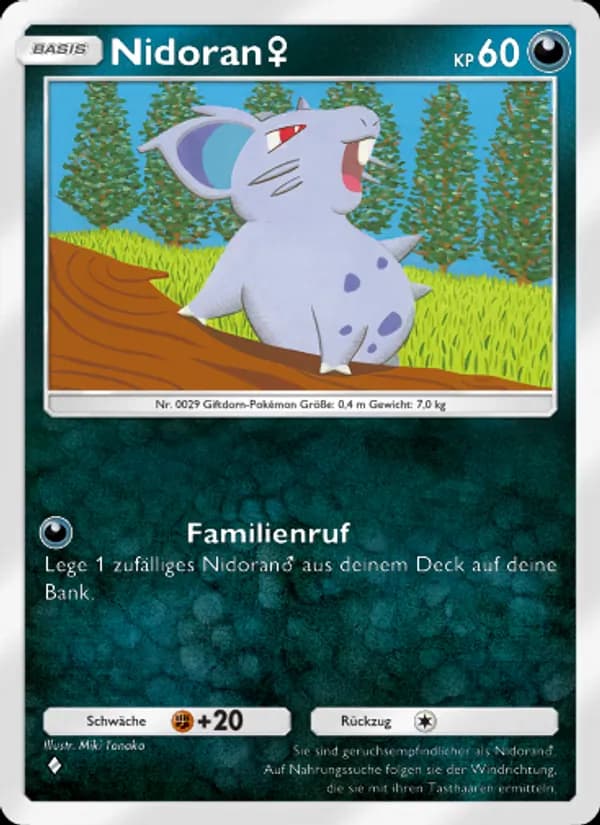 Nidoran♀ card in German