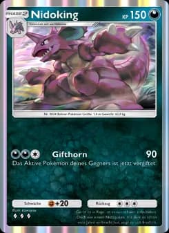 Nidoking card in German