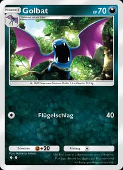 Golbat card in German
