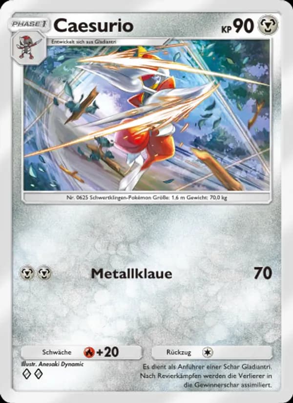 Caesurio card in German