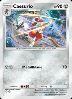 Caesurio card in German