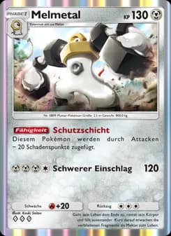 Melmetal card in German