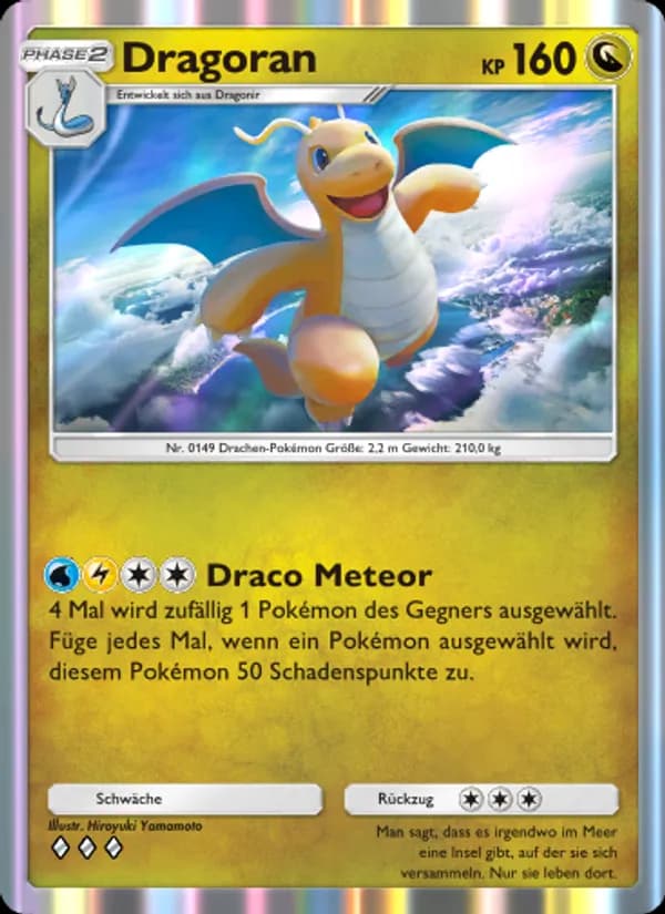 Dragoran card in German