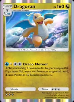 Dragoran card in German