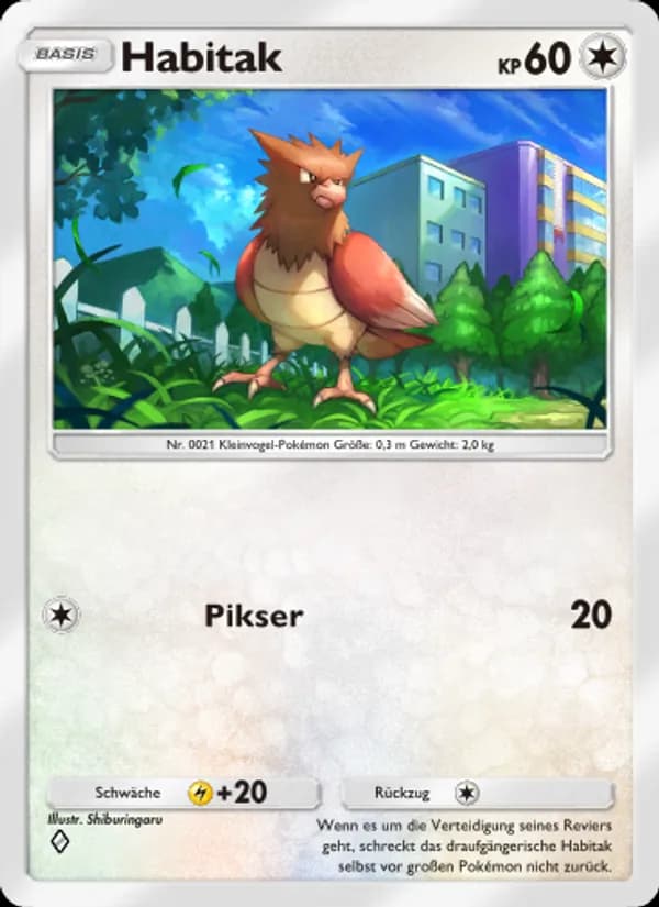Habitak card in German