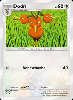 Dodri card in German